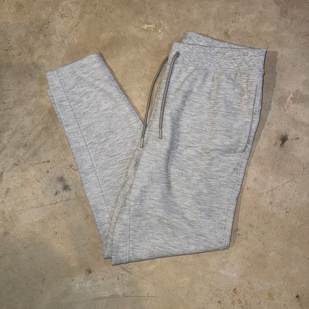 Knit heather gray pants
